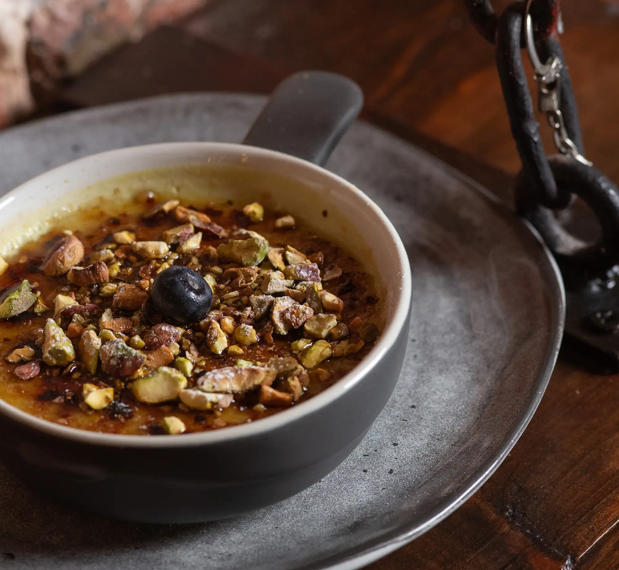 Crème brûlée à la pistache